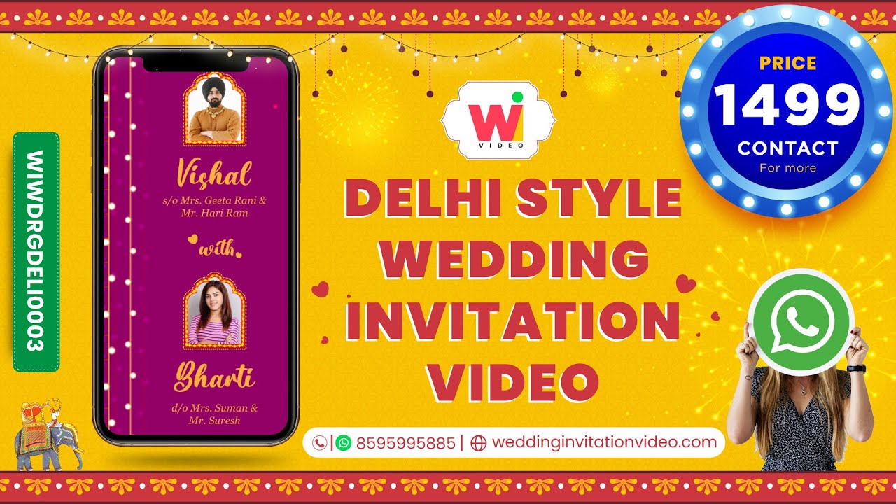 Delhi Style Wedding Invitation Video