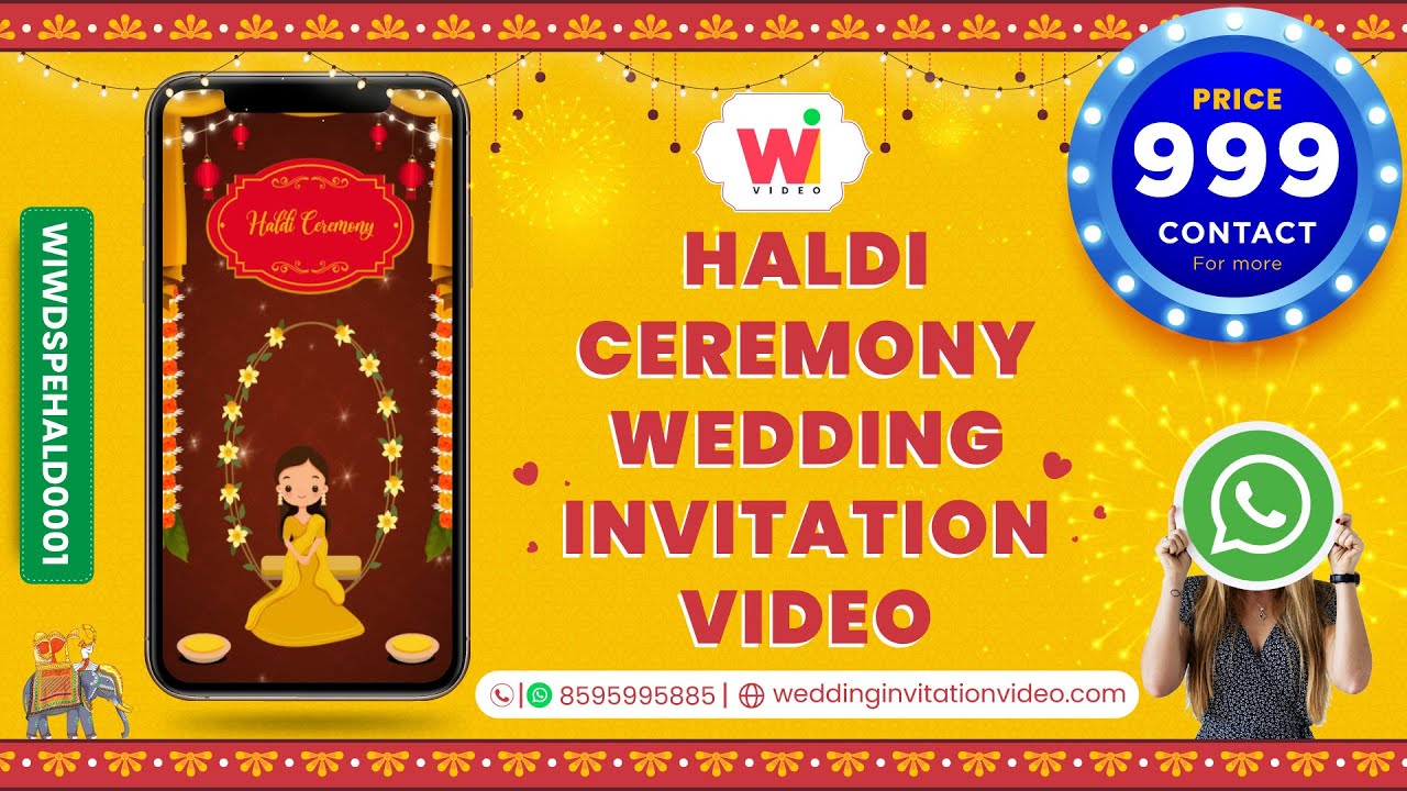 Haldi Ceremony Invitation Video