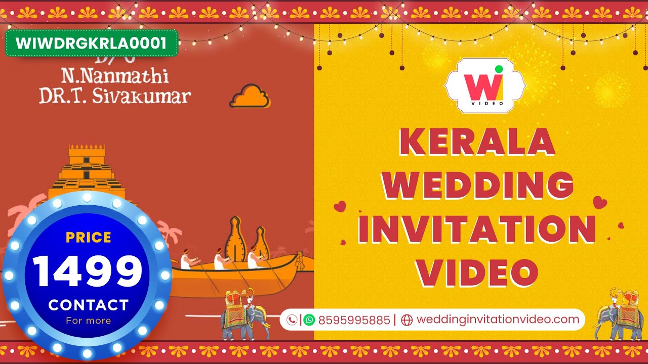 Kerala Wedding Invitation Video