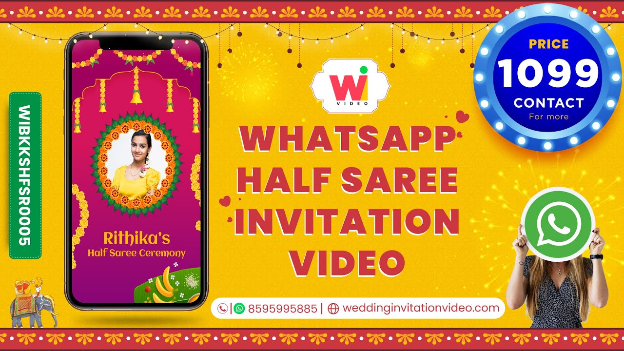 Half Saree Ceremony Invitation Video - WIBKKSHFSR0005
